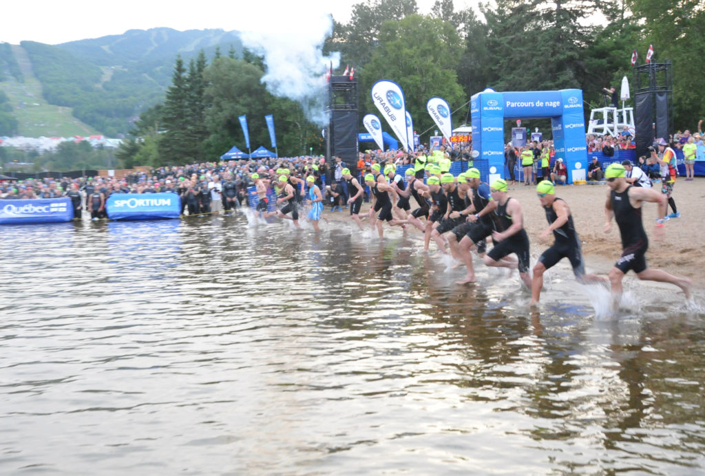 Ironman Mont-Tremblant 2016: les athlètes se jettent à l’eau