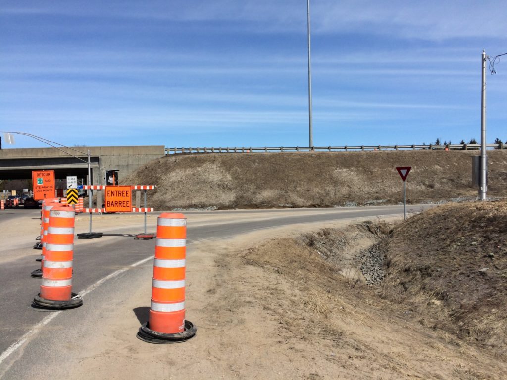 Travaux sur la 117 Sud à Mont-Tremblant
