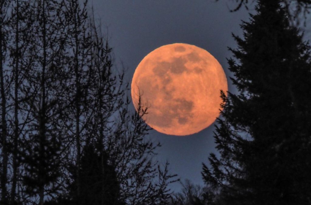 La super Lune croquée sur le vif