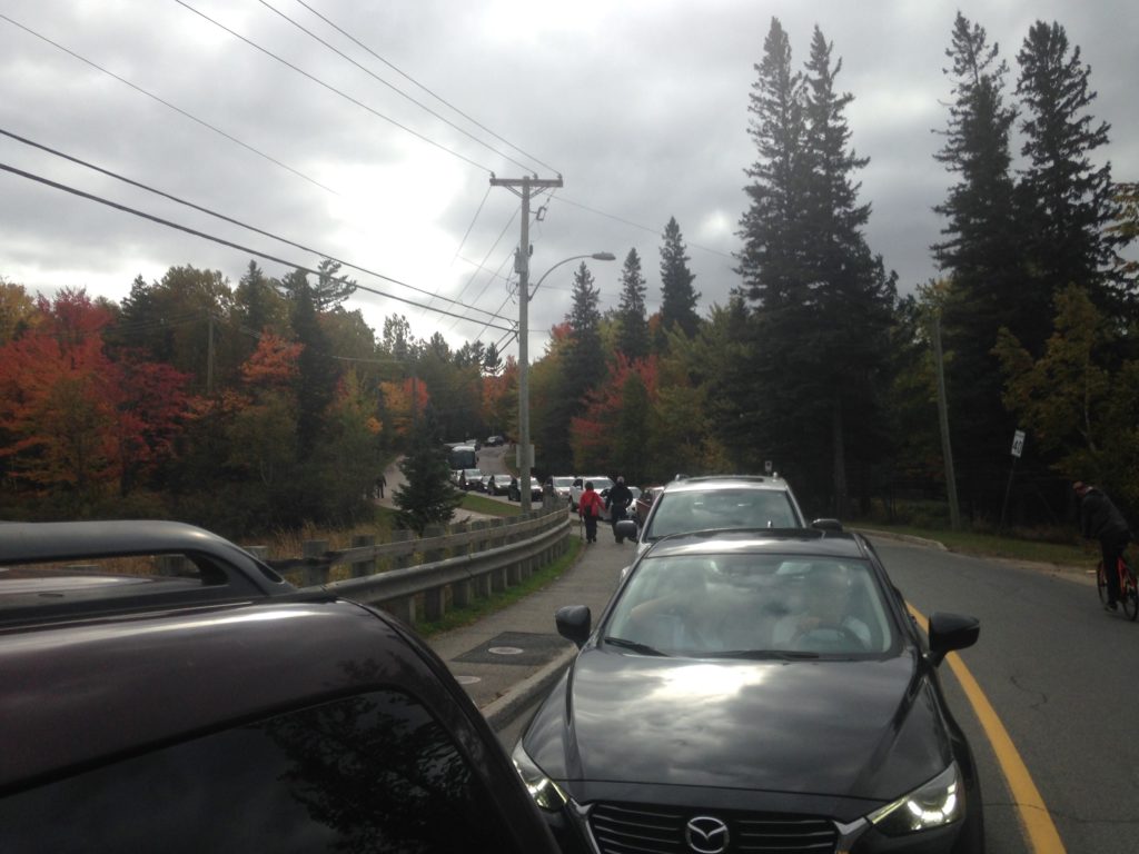 Un bouchon monstre qui pollue Mont-Tremblant