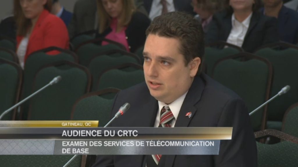 David Graham parle d’Internet haute vitesse devant le CRTC