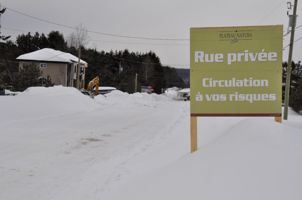 Chemin privé…ou municipal?