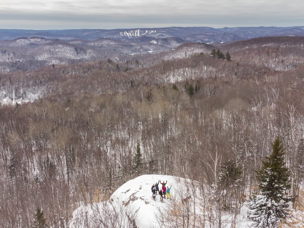 Le parc du Mont-Loup-Garou à Ste-Adèle propose 42 kilomètres de sentiers aménagés pour la pratique du ski de fond, de la raquette, du fat bike, du vélo de montagne et de la randonnée pédestre. (Photo Alain Denis)