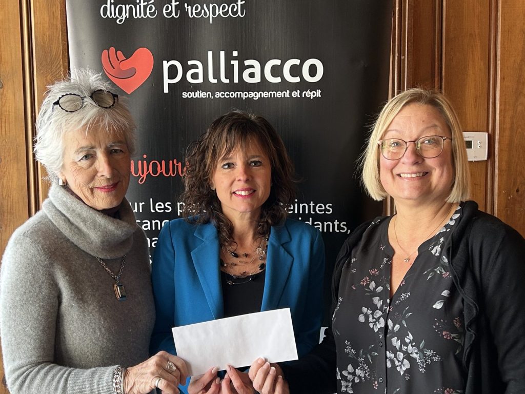 La Fondation médicale fait un don de 30 000$ à Palliacco