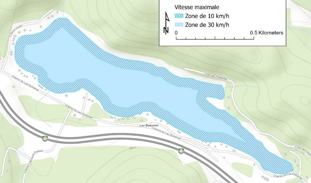 Nouveau règlement régissant la navigation sur le lac Duhamel
